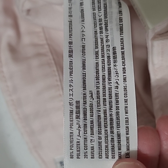 NWT Hollister Light Pink Low Rise Super Baggy Wide Leg Jeans size 6R / 28 Waist - Picture 6 of 12